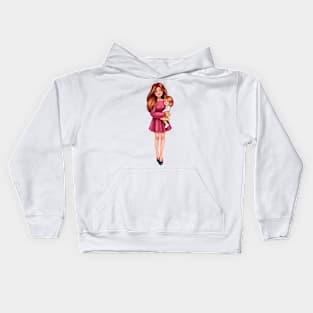 Mother with doughter Kids Hoodie